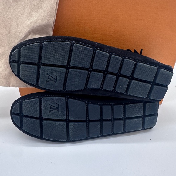 Louis Vuitton Suade Loafer Navy Blue Size 10LV 11US 100% Authentic - Picture 7 of 8
